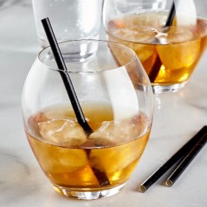 Black paper sip straw cocktail Pack 250